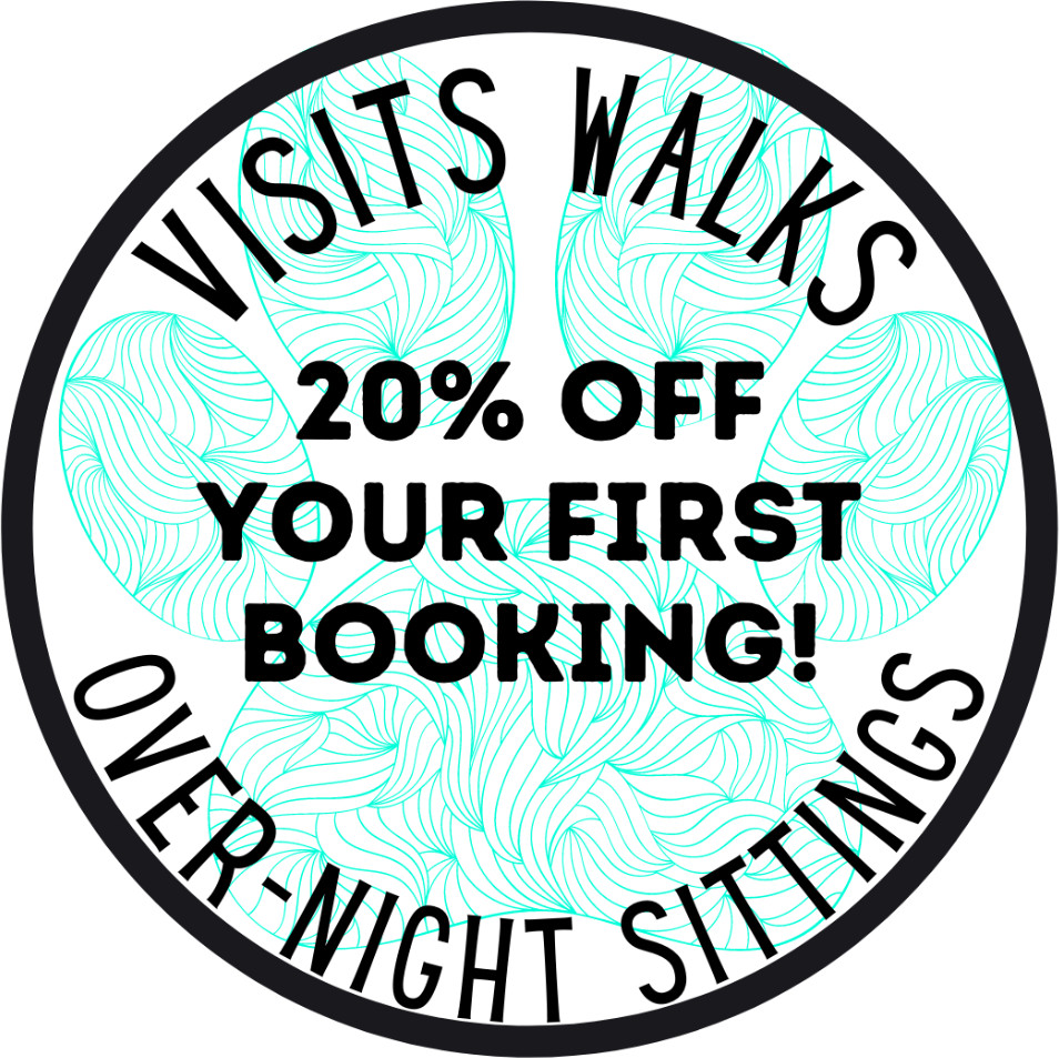 Visits, walks, and overnight sittings. 20% off your first booking!